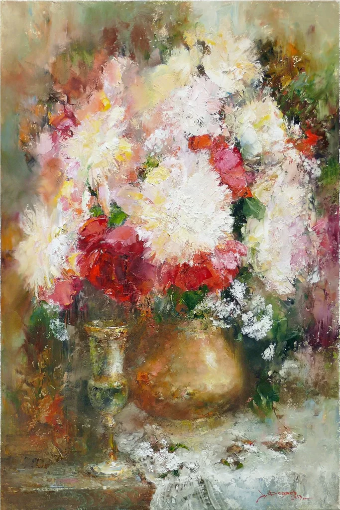 Картина Николай Федяев Пионы