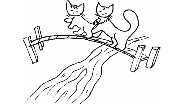 Ольга Щедринская "Путешествие котенка Тима" иллюстрация